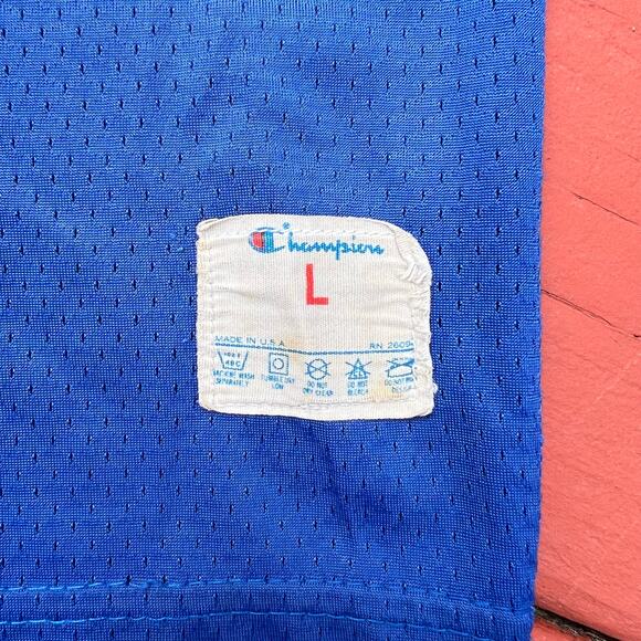 True Vintage New York Giants 80s Champion Jersey NFL USA Made Football L Blue - Picture 2 of 12